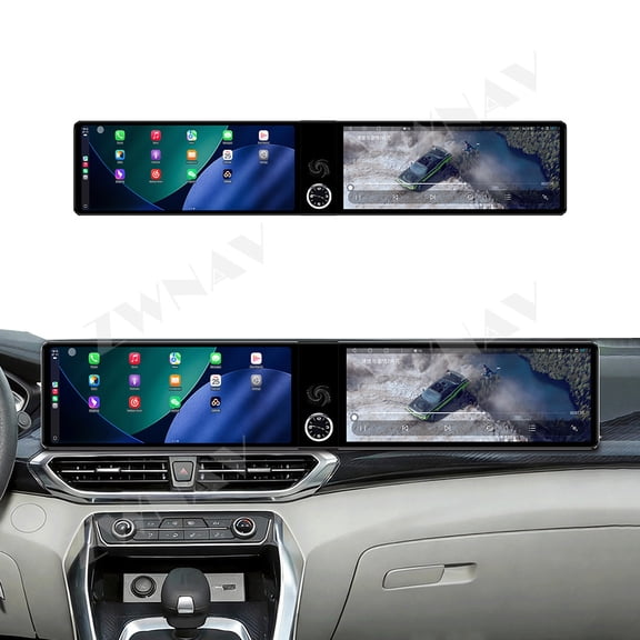 ZWNAV Dual 12.3 inch Screen Car Radio For Maxus G50 2022-2025 Android GPS Navigation Multimedia Video Player Stereo Receiver Head Unit