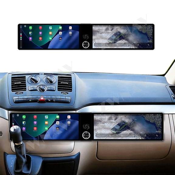ZWNAV Dual 12.3 inch Screen Car Radio For Mercedes Benz Vito/Viano 2004-2015 Android GPS Navigation Multimedia Video Player Stereo Receiver Head Unit