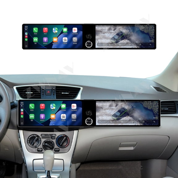 ZWNAV Dual 12.3 inch Screen Car Radio For Nissan Sylphy 2012-2019 Android GPS Navigation Multimedia Video Player Stereo Receiver Head Unit