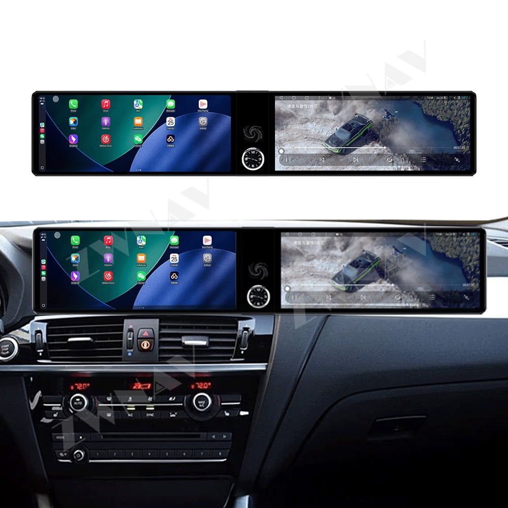 ZWNAV Dual 12.3 inch Screen Carplay Android 14 Car GPS Navigation for ...