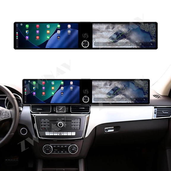 ZWNAV Dual 12.3 inch Touch Screen Android 13 Qualcomm 8 CORE Carplay Car Radio For Mercedes-Benz GLE/GLS 2015-2018 Car GPS Navigation Multimedia