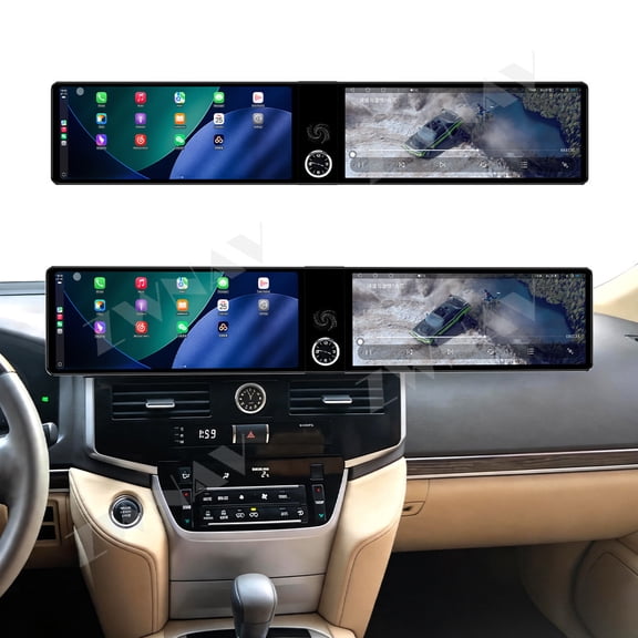 ZWNAV Dual 12.3 inch Touch Screen Android 13 Qualcomm 8 CORE Carplay Car Radio For Toyota Land Cruiser 2016-2022 Car GPS Navigation Multimedia