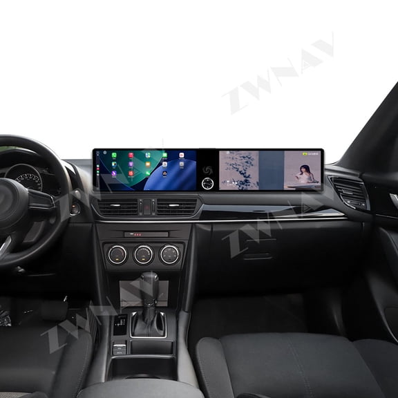 ZWNAV Dual 12.3 inch for Mazda CX-4 2016-2021 GPS Navigation Android 13 Car Radio CarPlay Multimedia Player Head Stereo Unit HD Screen