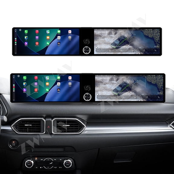 ZWNAV Dual 12.3 inch touch screen Android 13.0 car radio for Mazda CX-5 2017-2025 car Multimedia GPS Navigation head unit