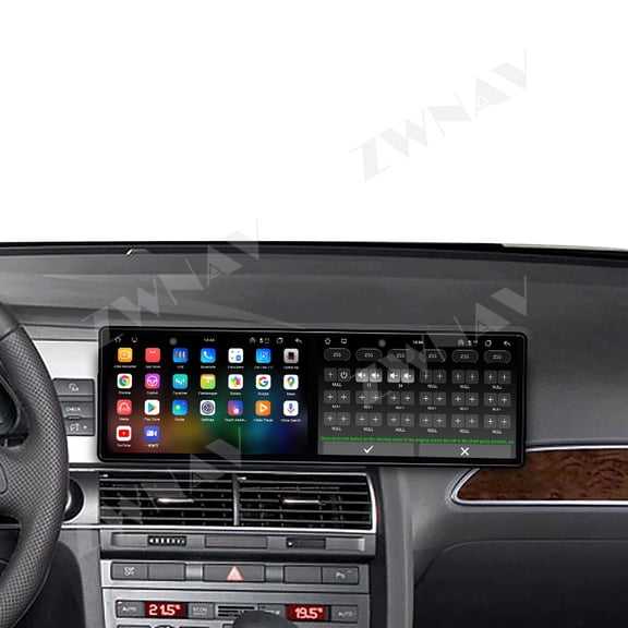 ZWNAV Dual 9.1 inch Screen Car Radio For Audi A6 2005-2009 Android 15 Multimedia Player GPS Navigation Auto DSP Stereo Host