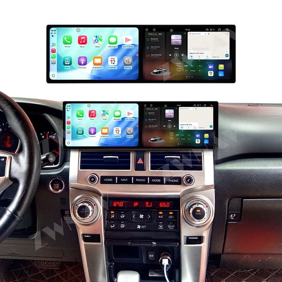 ZWNAV Dual 9.1 inch Screen Car Radio For Toyota Land Cruiser Prado 2007-2021 Android 15 Multimedia Player GPS Navigation Auto DSP Stereo Host