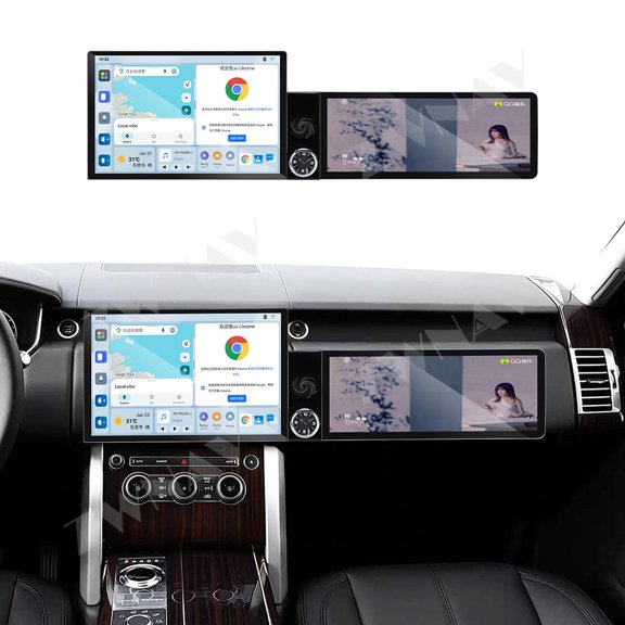 ZWNAV Dual Screen 13.1 inch+12.3 inch Android 13 Carplay Car Radio for Land Rover Range Rover Executive 2017 Car GPS Navigation Multimedia