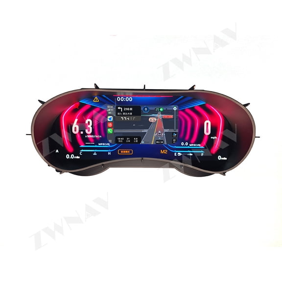 ZWNAV For Infiniti Q50 Q50L Q50S Q60 2014-2022 Car LCD Dashboard Digital Cluster Cockpit Instrument Speedometer Multifunctional