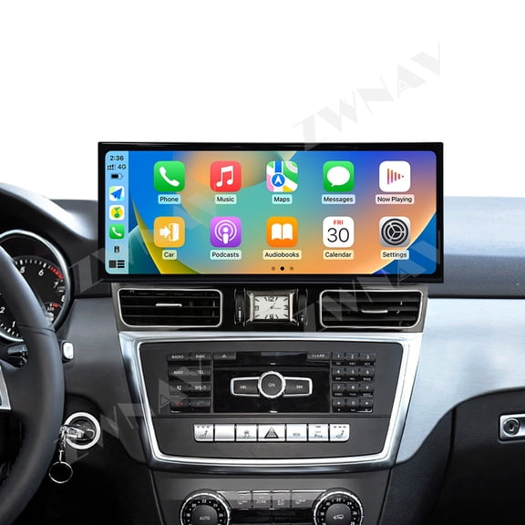 ZWNAV Qualcomm 15.8 inch Car Radio Android 14 For Mercedes Benz ML/GL 2012-2015 Car Carplay Auto Stereo GPS Navigation IPS Screen BT(NTG4.5)