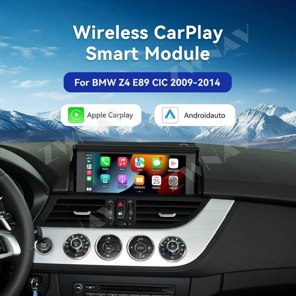 ZWNAV Wireless Carplay Android Auto for BMW Z4 E89 CIC 2009-2014 platform New Version Retrofit Kit Decoder