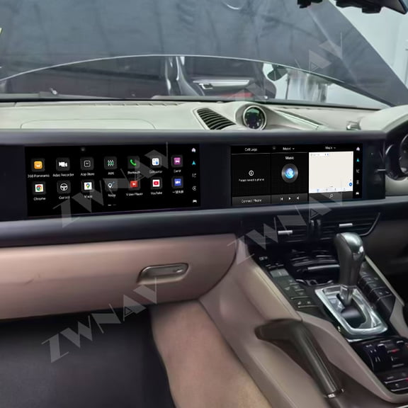 ZWNAV for Porsche Cayenne 2010-2017 PCM 3.1 4.0 12.3 inch Car Radio Dual Screen Android Player Carplay GPS Head Unit Stereo Monitor