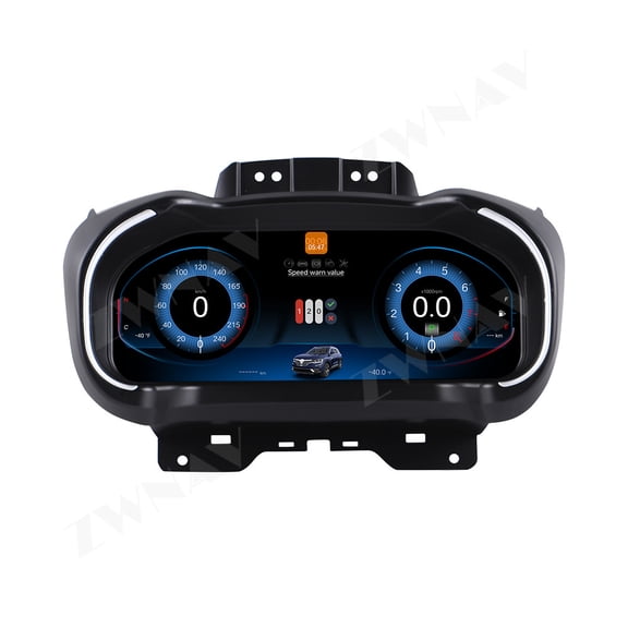 ZWNAV for Renault Megane Koleos 2016-2019 Car LCD Dashboard Digital Cluster Virtual Cockpit Instrument Speedometer Multifunctional