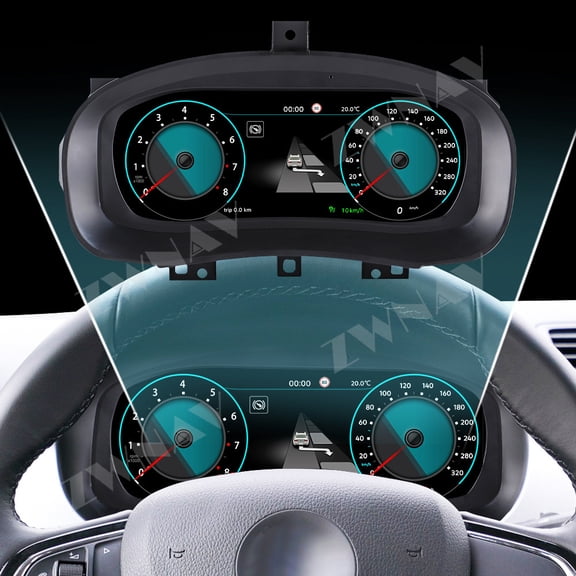 ZWNAV for Volkswagen Skoda Fabia 2008-2014 Car LCD Dashboard Digital Cluster Virtual Cockpit Instrument Speedometer Multifunctional