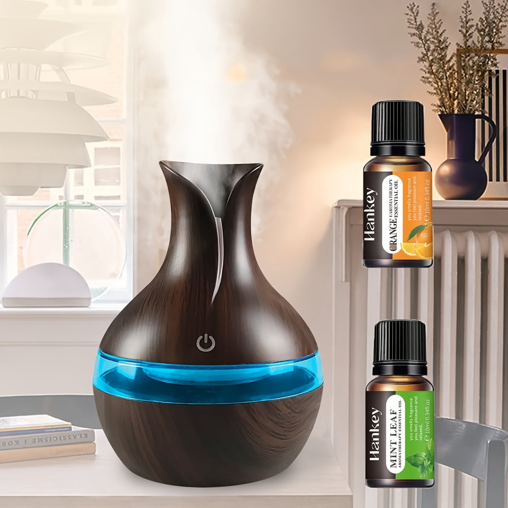 GYZ02 New 1pc Aroma Diffuser Rattan Look Essential Oil Diffuser with ...