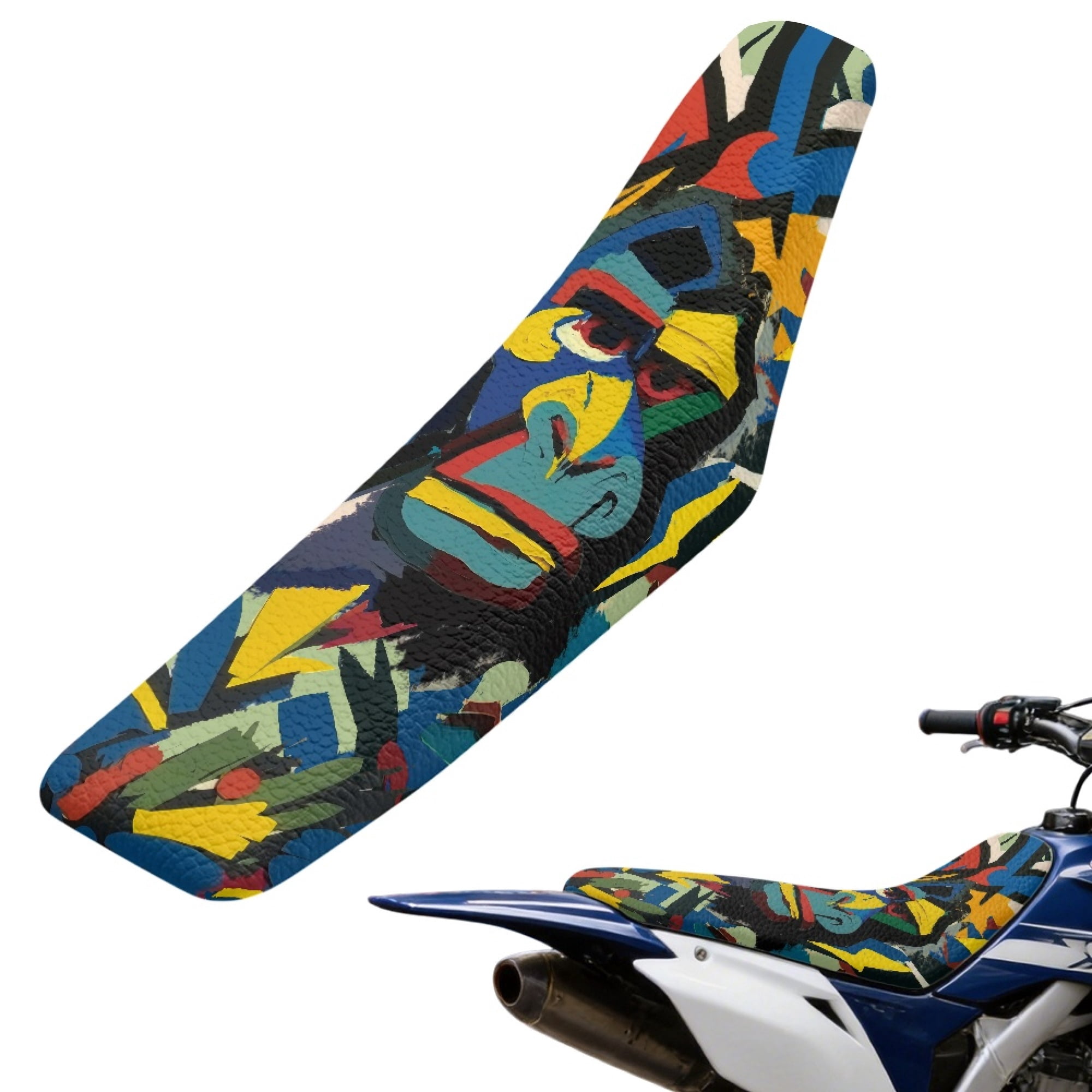 ZWPINITUP Abstract Gorilla Art Motocross Racing Seat Protector Weather ...