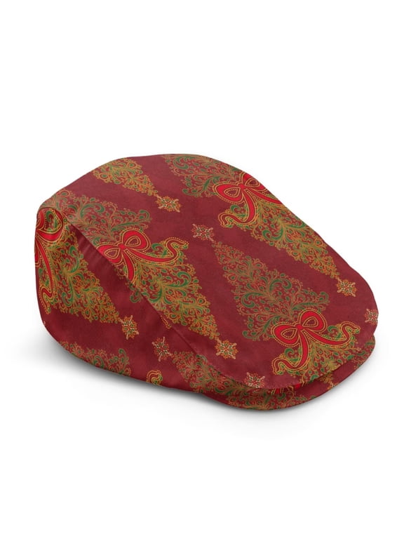 Gold Trees Men's Newsboy Hat Adjustable Flat Ivy Cabbie Cap for Women Stylish Festive Outdoor Hat Ideal for Daily Wear