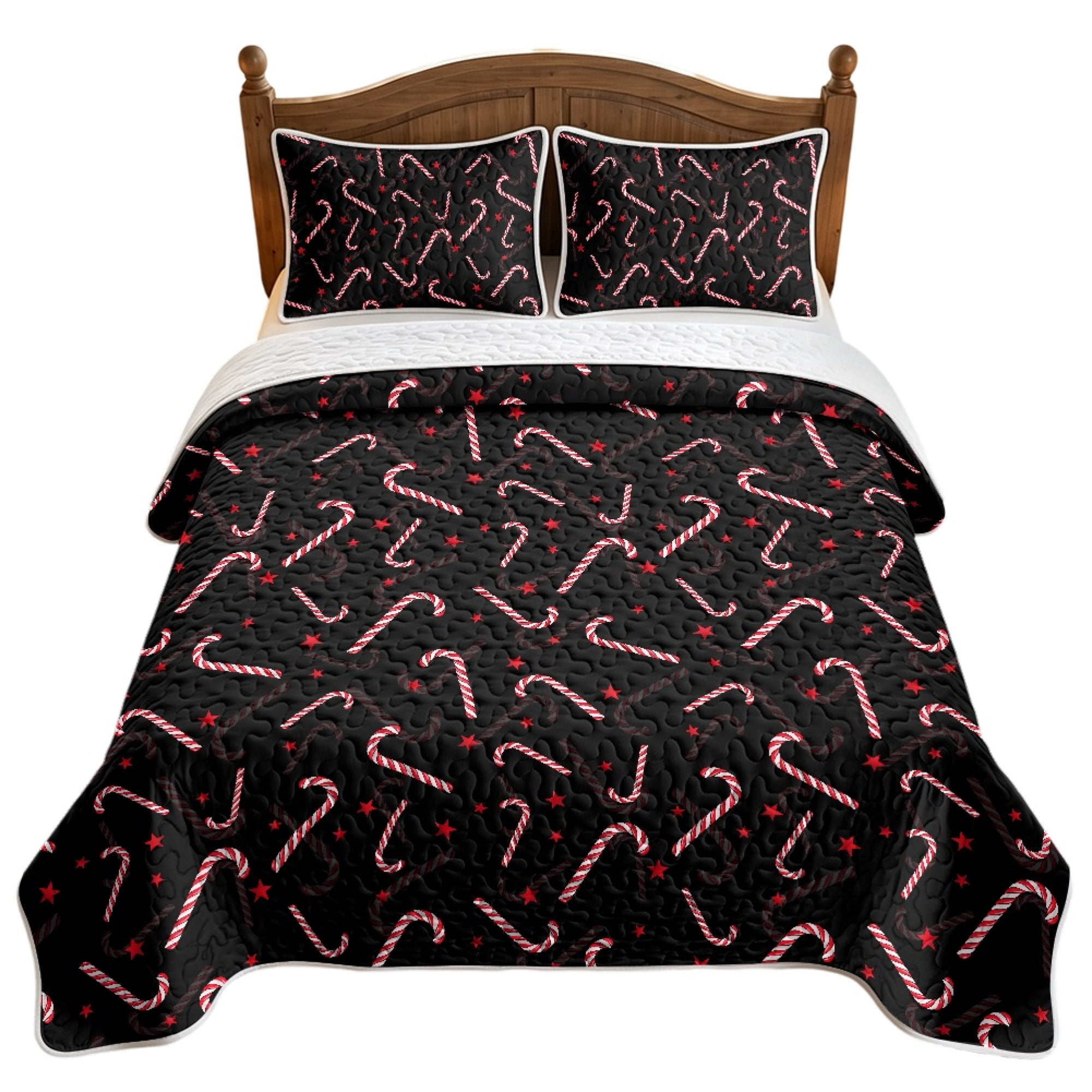 ZWPINITUP Polyester Easy Care Coverlet Set for Dorms Rental Home, 3pcs ...