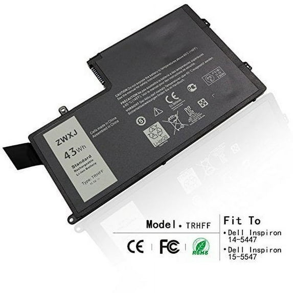 ZWXJ Notebook Battery TRHFF (11.1V 43Wh) For Dell Inspiron 15-5547 Maple 3C TRHFF 1V2F6 DL011307-PRR13G01