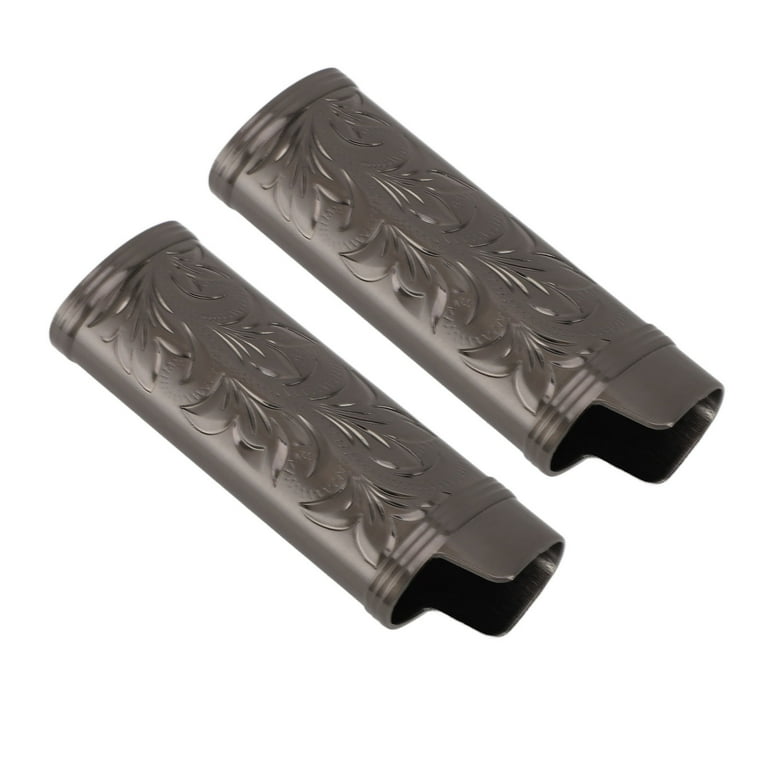 ZX 2PCS Torch Lighter Case Vintage Zinc Alloy Eye Catching Long Lifespan Portable Lighter Case Holder Black ZX 2PCS Torch Lighter Case Vintage Zinc Alloy Eye Catching Long Lifespan Portable Lighter Case Holder Black