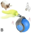 thumbnail image 1 of ZXCVWWE Interactive Ball Toys Automatic Ball Faux Tail Rechargeable Smart Electric Toy Training Pet Dog Imitate Mouse, 1 of 8