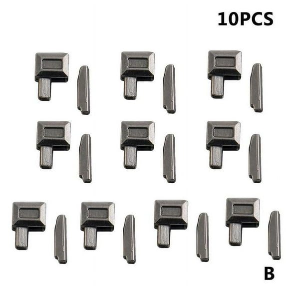 ZXCVWWE Metal Zipper Retainer & Stopper with 10pcs Slider, 8 Insertion Pin for Zipper Repair & Sewing Replacement DIY