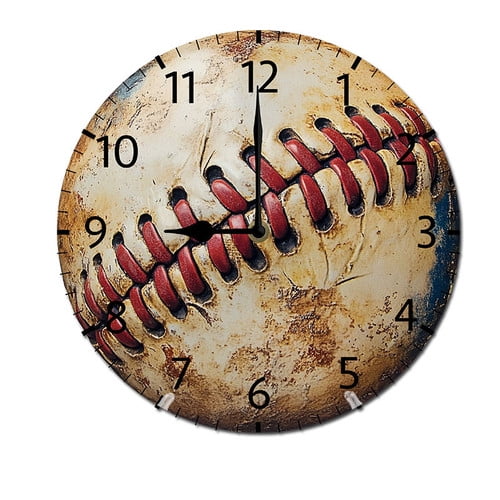 ZXCXRQFa Avocado Wood Wall Clock Silent Non-Ticking Kitchen Desk Clock Battery Operated Analog Decorative Round Clocks 10 in Garden Home Decor