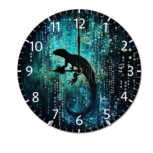ZXCXRQFa Beach Sunset Home Decorative Haning Clock Wall Decor Silent Non Ticking Round Clock for Living Room Kitchen Bedroom Dining Room 10 Inch