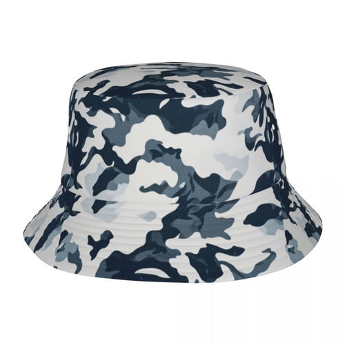 ZXCXRQFa Camo Bucket Hat Polyester Reversible Sun Hats for Women Men, Summer Vacation Travel Beach Packable Fisherman Hat