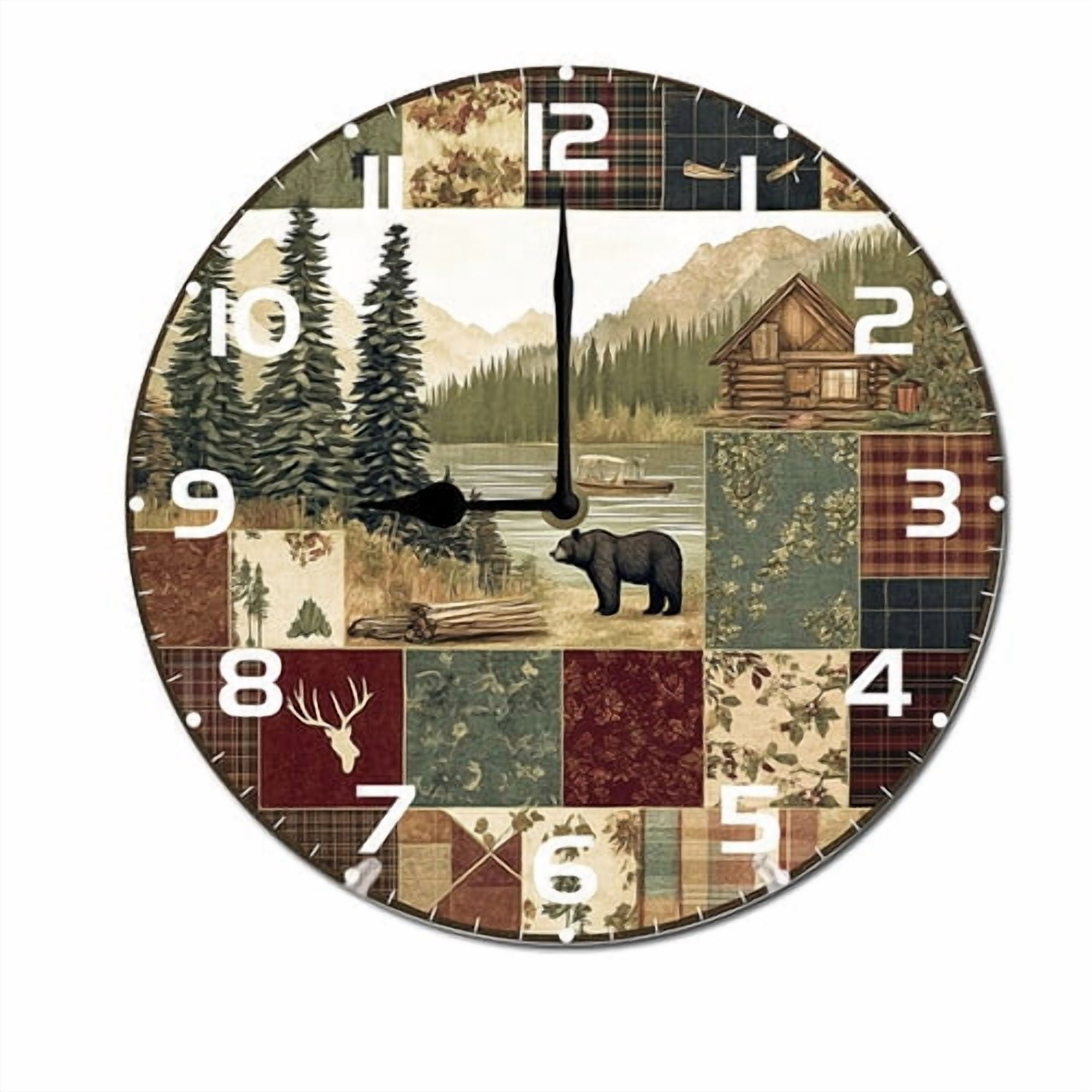 ZXCXRQFa Cats On Swing Wall Clock Non Ticking Silent Kitchen Clock ...