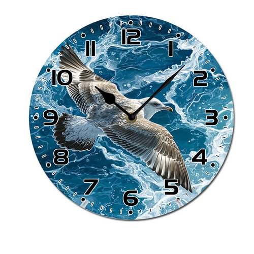 ZXCXRQFa Clocks Elephant Forest Farmhouse Silent Non Ticking Round Wall Clock Home Decor Battery Operated Decorative for Living Room, Kitchen, Bedroom Clock Art