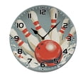 thumbnail image 1 of ZXCXRQFa Desk Clocks Bowling Ball Sport Wooden Silent Non-Ticking 10 Inch Round Clocks Battery Operated Analog for Living Room Kitchen Bedroom Bathroom Office Home School Decor, 1 of 7