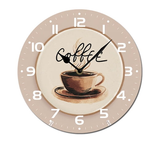 ZXCXRQFa Flying Eagle Kitchen Home 10 Inch Silent Vintage Design Round Wall Clock Numerals Design Non Ticking Retro Clocks Home Decor Desk Clock