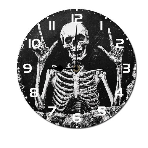 ZXCXRQFa Freedom Day Clock Wall Decor Battery Operated Floral Clocks Spring Wall Clocks Round Desk Clock 10 in Non Ticking Analog Bathroom Clocks