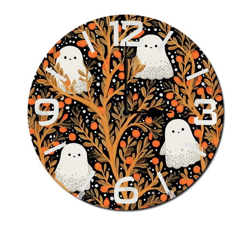 ZXCXRQFa Tree Boo Halloween Wall Clocks for Living Room Decor,Vintage ...