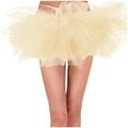 thumbnail image 1 of ZXLBBD Adult Tulle Skirt 6 Layered Tutu Mini Ball Gown Skirt Women Classic Princess Fluffy Ballet Skirts Casual Outdoor Cozy Daily Wear, 1 of 4