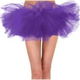 thumbnail image 1 of ZXLBBD Adult Tulle Skirt 6 Layered Tutu Mini Ball Gown Skirt Women Classic Princess Fluffy Ballet Skirts Casual Outdoor Relaxed Fit Daily Wear, 1 of 4