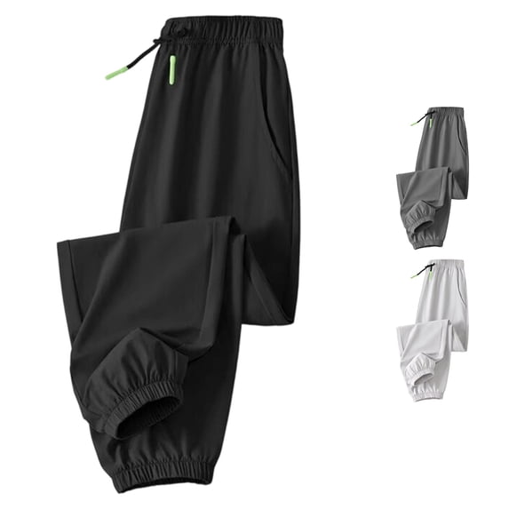 ZXLBBD Boy's Elastic Waisted Drawstring Joggers Sweatpants Letter Print Athletic Trousers with Pockets for Kids Youth Versatile Casual Daily Wear,Black,Size 15 Y-16 Y