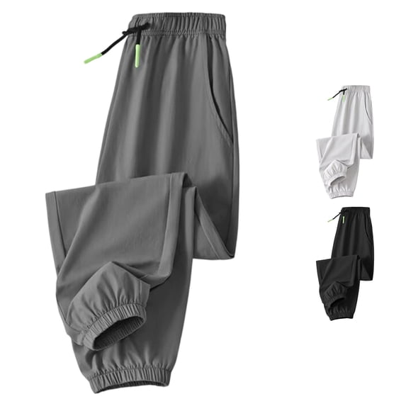 ZXLBBD Boys Elastic Waisted Drawstring Joggers Sweatpants Letter Print Athletic Trousers with Pockets for Kids Youth Fashion Casual Outdoor,Grey,Size 5 Y-6 Y