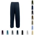 thumbnail image 1 of ZXLBBD Boys Lightweight Wide Leg Silk Sweatpants for Kids Straight Leg Mesh Breathable Loose Fit Summer Trousers Versatile Casual Daily Wear,Navy,Size 4 Y-5 Y, 1 of 7