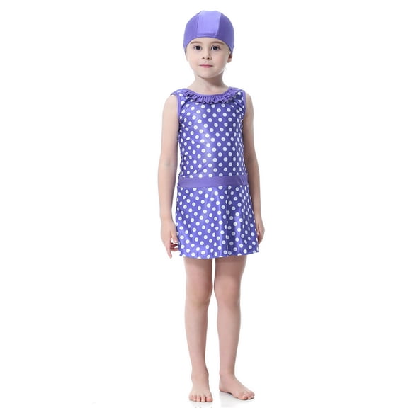 ZXLBBD Girls Conservative Three Piece Swimsuit Bikini Top Bottom with Cover Up Bathing Suit Sun Protection for Beach Pool Summer Holiday Swimwear Size 12 M-18 M