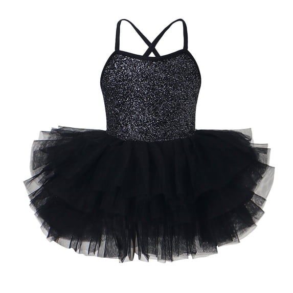 ZXLBBD Girls Dresses Sleeveless Straps Tutu Ballet Dance Performance Lace Dresses for Recitals and Pratices Princess Party Formal Dress