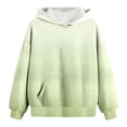 thumbnail image 1 of ZXLBBD Girls Hooded Pullover Sweatshirt Long Sleeve Cute Oversized Top Sportswear for Teen Kids Casual Cozy Versatile Daily Wear, 1 of 6