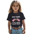 thumbnail image 1 of ZXLBBD Girls Shirts Kids Patriotic Graphic Tee 4th of July Short Sleeve Casual T Shirt for Youth Comfortable Summer Tees Tops, 1 of 6