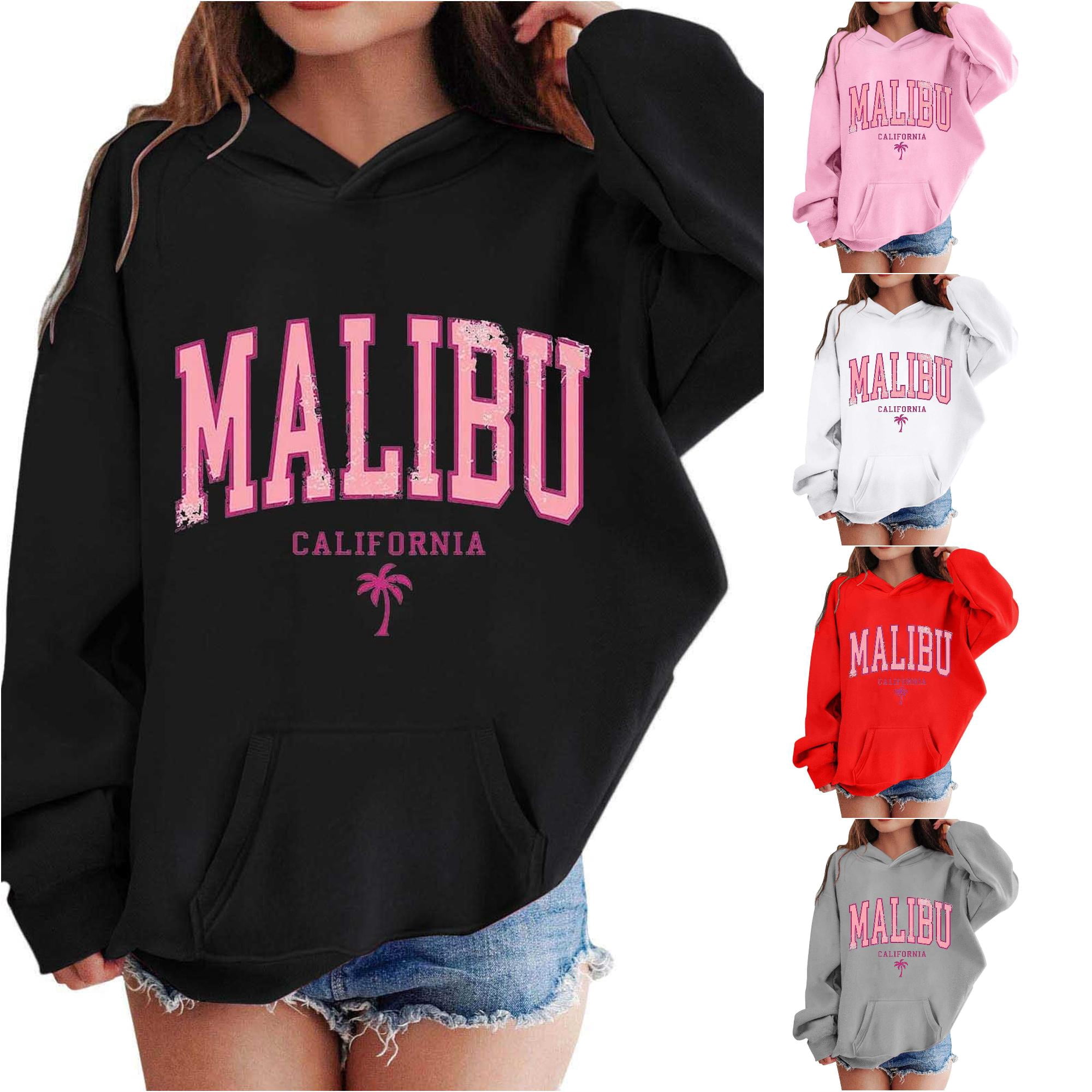 ZXLBBD Girls Sweatshirt Long Sleeve Letter Graphic Oversized