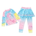 thumbnail image 1 of ZXLBBD Girls Swimsuits Cute Cartoon Print Swimsuit UV Protection Quick Drying Two Piece Bathing Suit Stretch for Beach Pool Summer Holiday Vacation Swimwear Size 4 Y-5 Y, 1 of 4