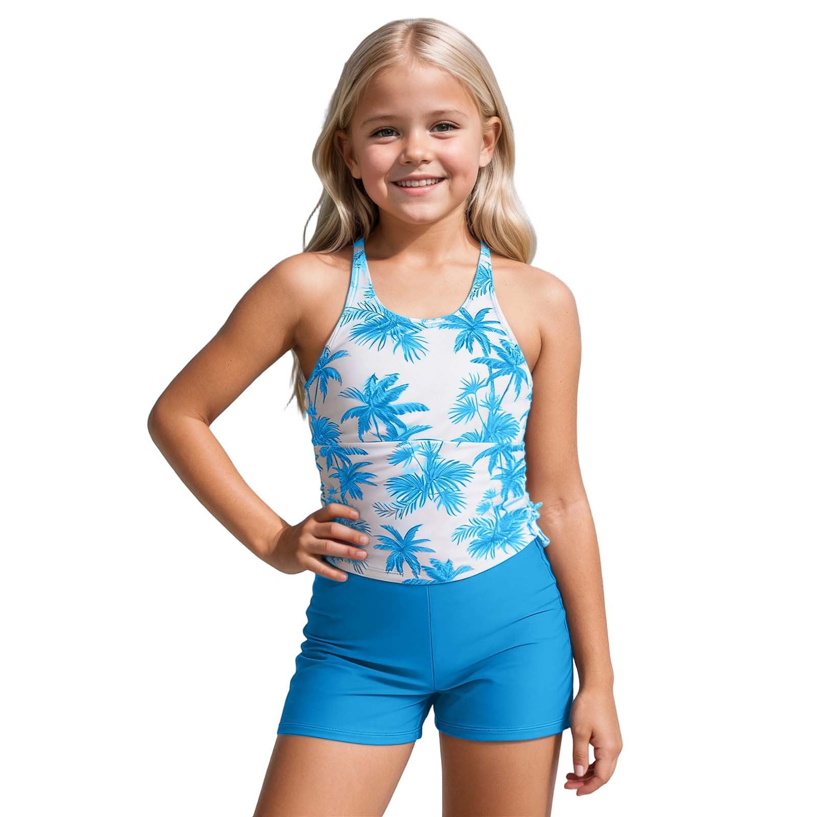 専用１７ ZXLBBD Girls Swimsuits Kids Two Piece Swimsuit Set Fashion Tankini
