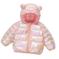 thumbnail image 1 of ZXLBBD Girls Winter Coat with Hood Soft Warm Jackets for Kids Lightweight Cute Bear Ears Design Zipper Casual Comfort Outdoor Daily Wear Size 2 Y-3 Y, 1 of 7