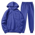 thumbnail image 1 of ZXLBBD Men Hoodie Plus Size Leisure Fall Winter Hooded Women Suits Sweaters Sweatshirt and Pants Casual Outdoor Comfort Daily Wear, 1 of 4