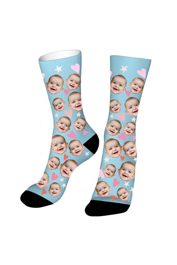 Men Socks Stylish Casual Print Personalized Socks Comfortable Knee High Socks with Unique Patterns Soft Stretchy Stockings for Daily Wear Funny Socks