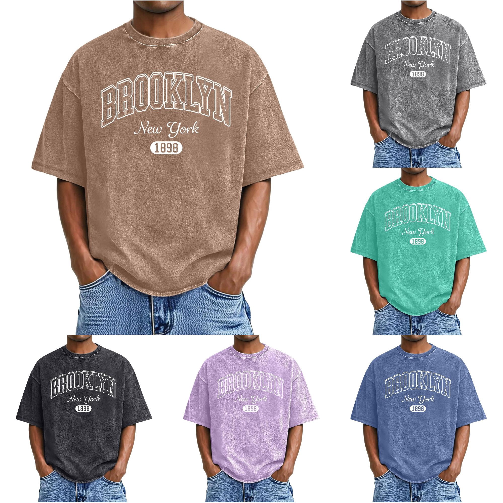 Tシャツ ブラック XL ZXLBBD T Shirts for Man Classic Short Sleeve Crew Neck City Name